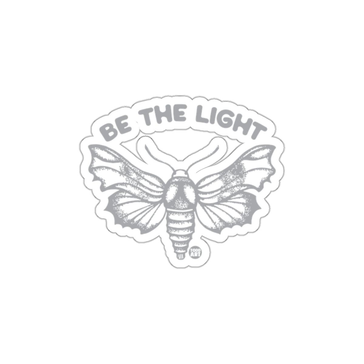 Be The Light Moth Graphic Decal Sticker Product