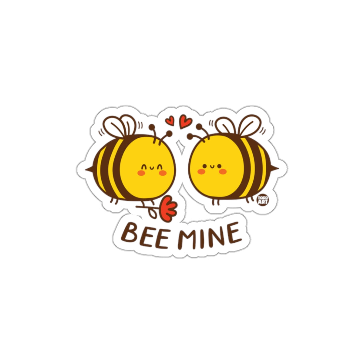 Cute Bee Mine Sticker for Fun and Creative Decoration