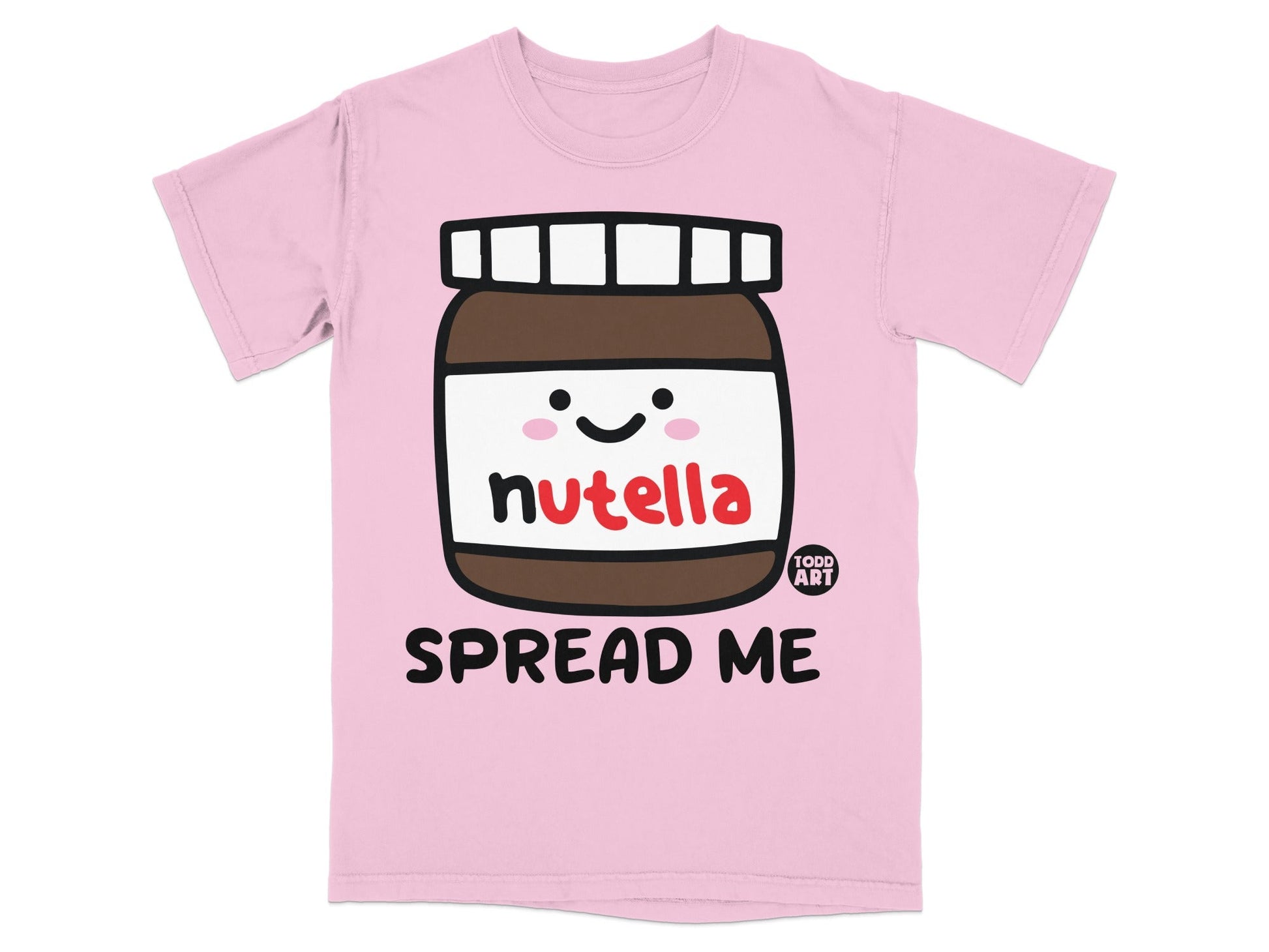 Nutella Spread Me Cute Cartoon Pink T-Shirt
