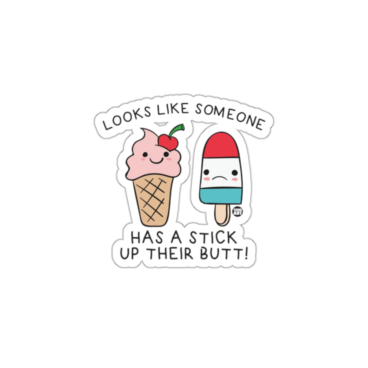 Funny Ice Cream and Popsicle Sticker for All Ages