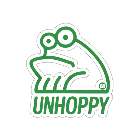 UNHOPPY Frog Design Humorous Sticker for all ages