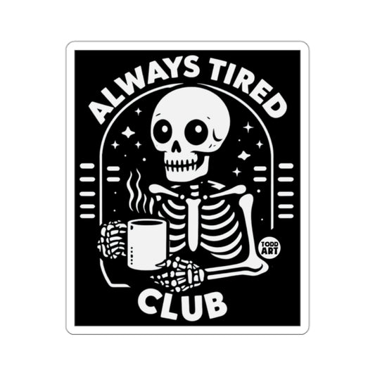 Always Tired Club Skeleton Coffee Mug Design product type