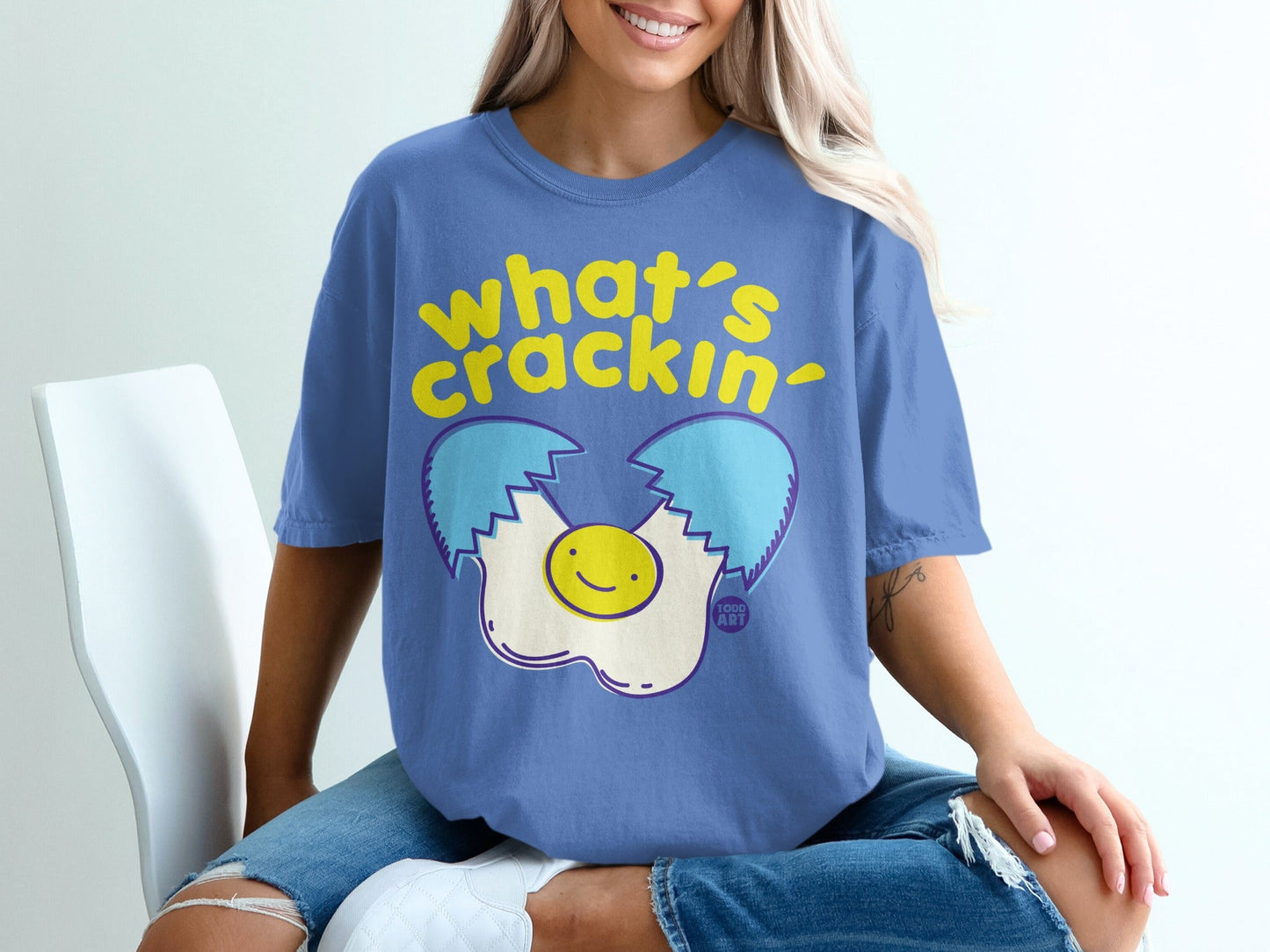Fun and Quirky What's Crackin' Graphic Tee