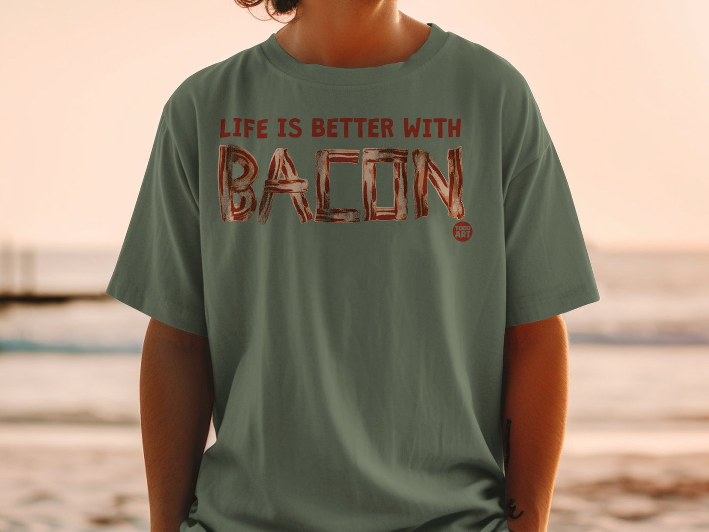 Life is Better with Bacon Graphic T-Shirt