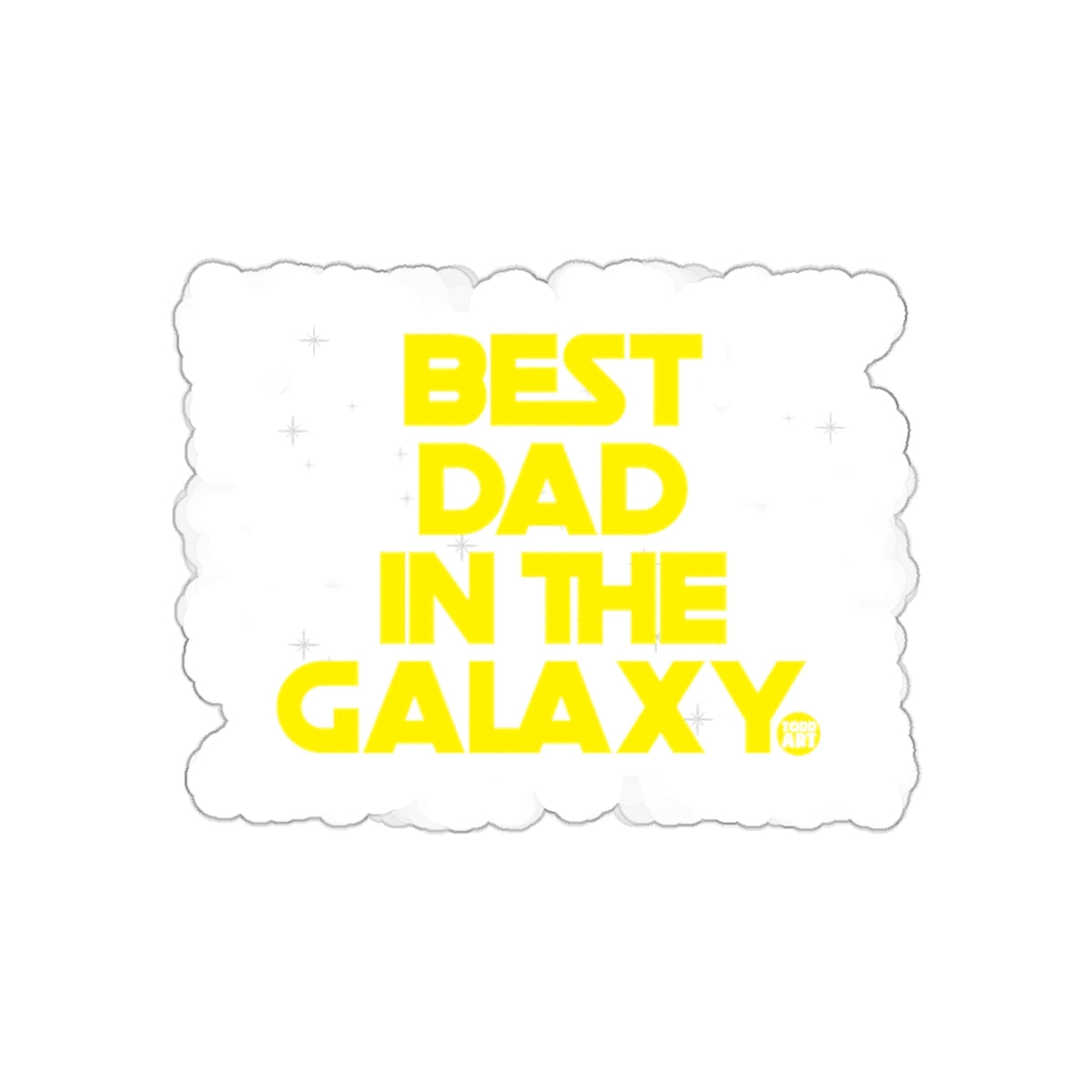 Best Dad in the Galaxy Sticker for Father's Day