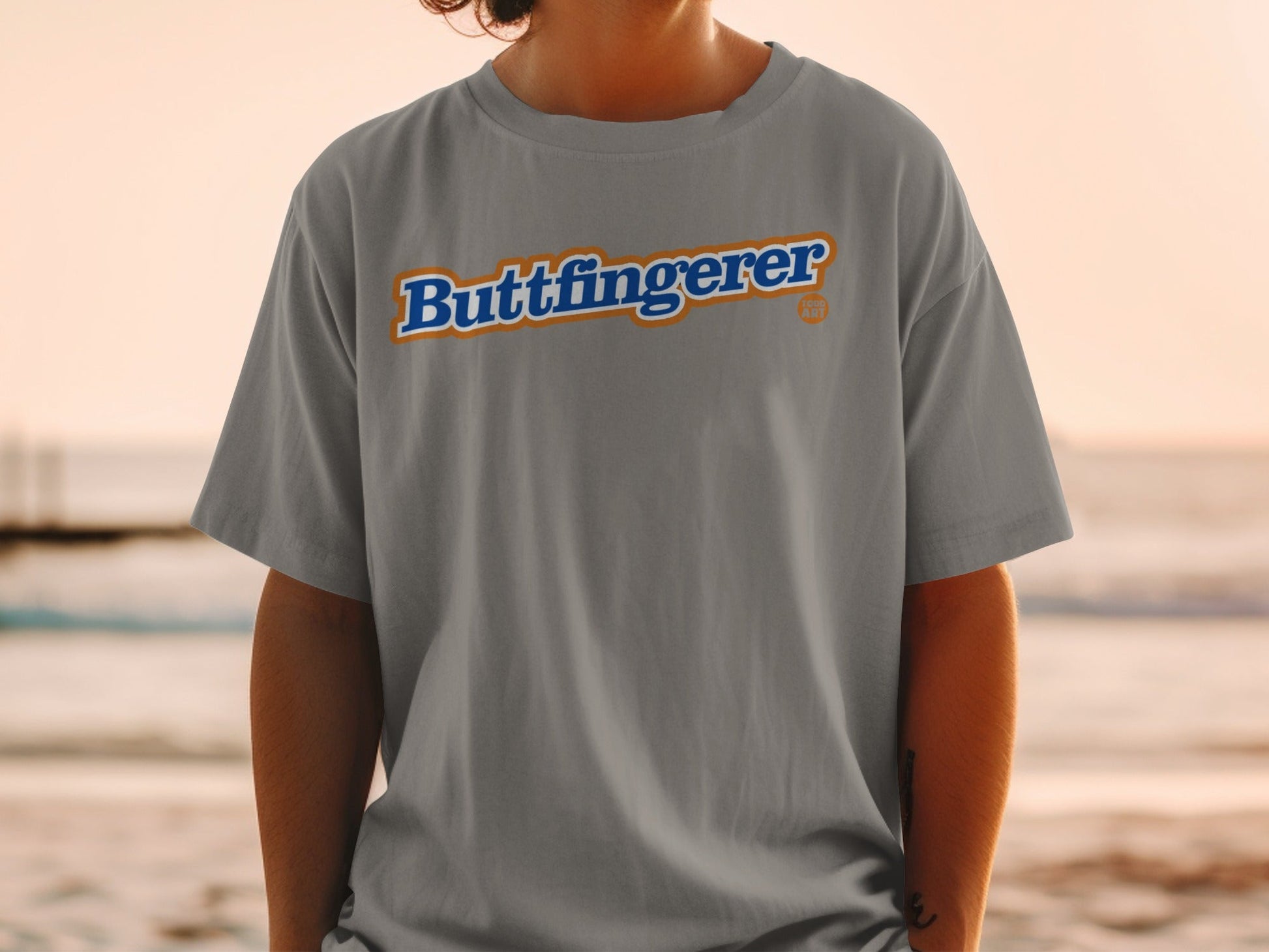 Buttfingerer Graphic Tee Shirt Fun Casual Wear