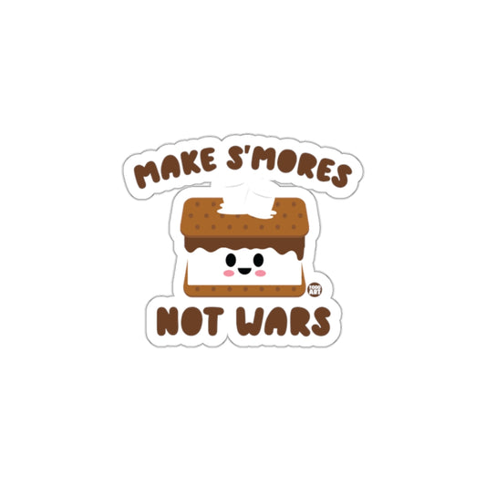 Make S'mores Not Wars Sticker Fun Cute Sticker