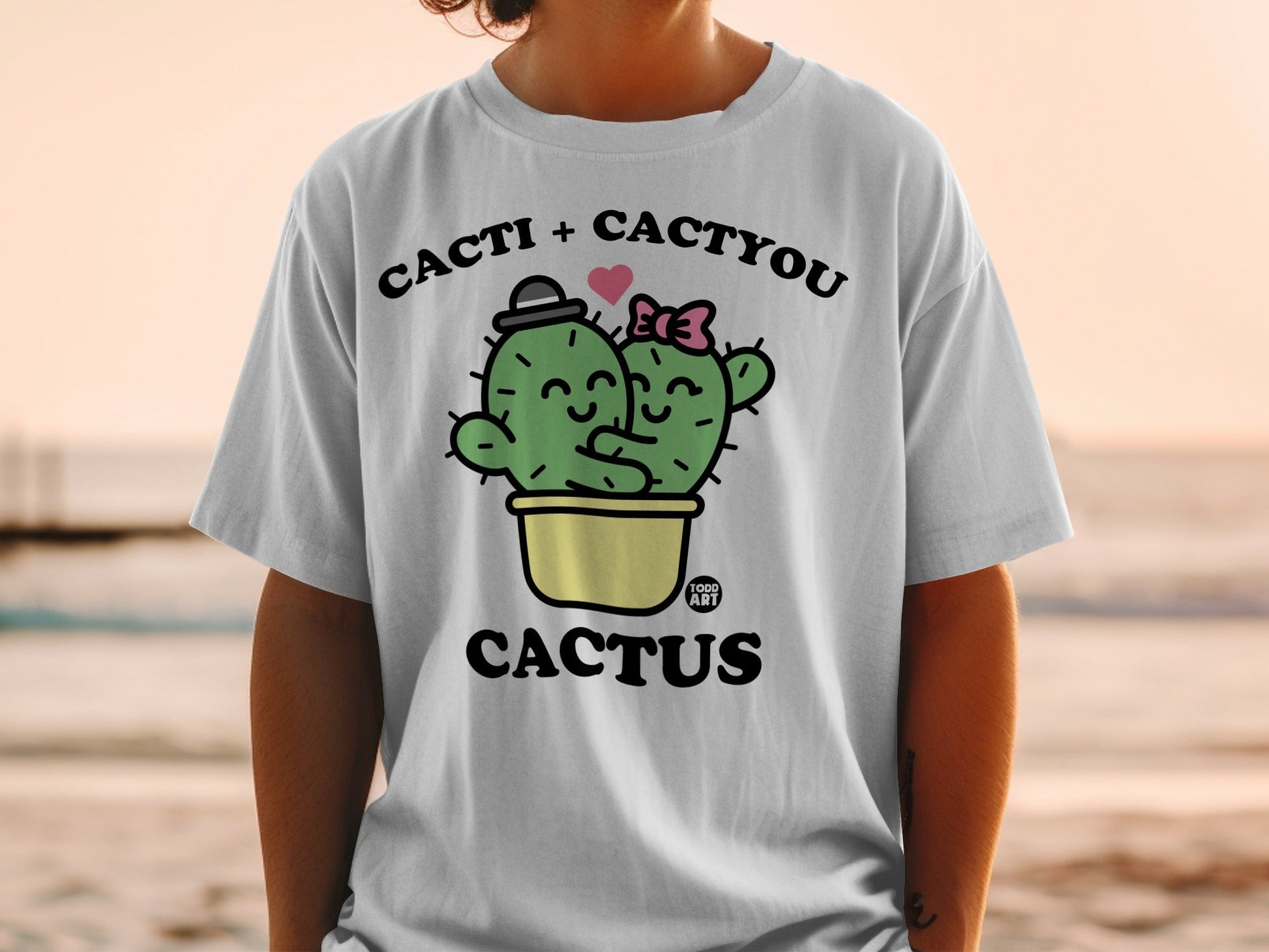 Cacti + Cactyou Cactus Design T-Shirt for Fans