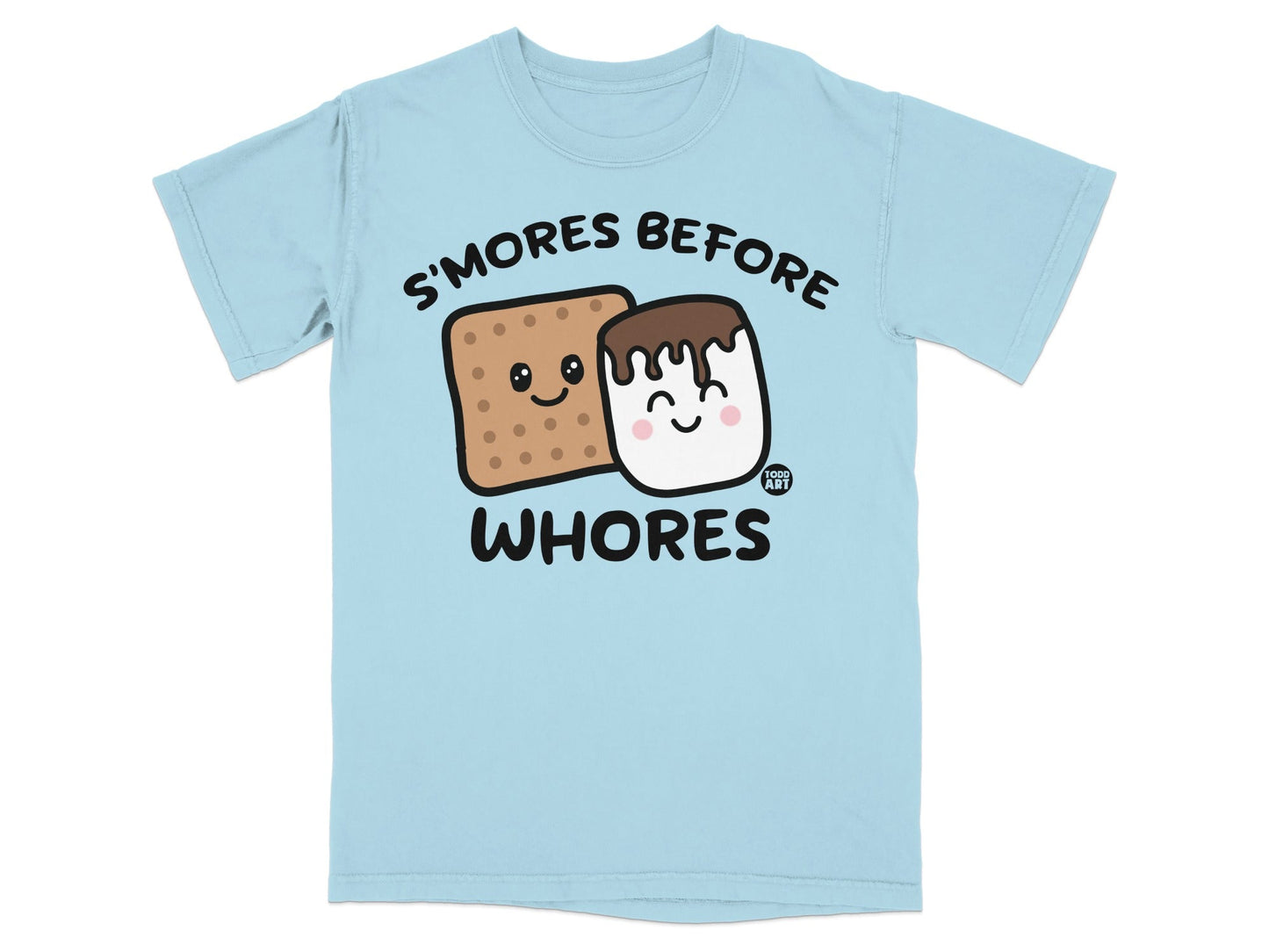 S'mores Before Whores Funny Graphic Tee for Adults