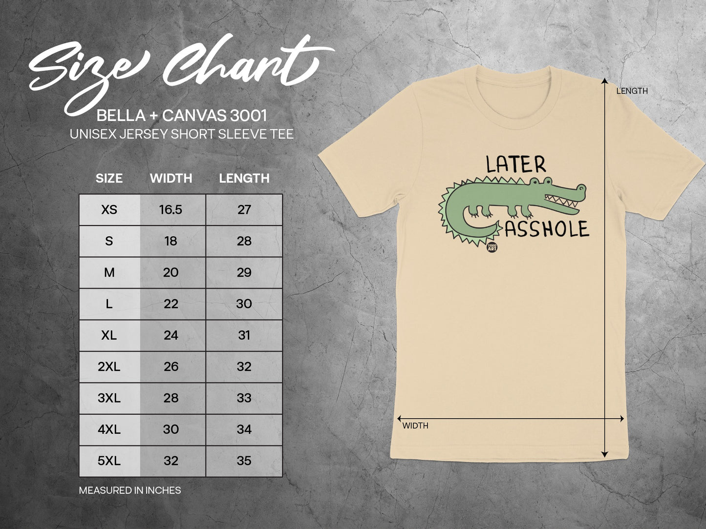 Later Alligator Unisex Jersey Short Sleeve Tee