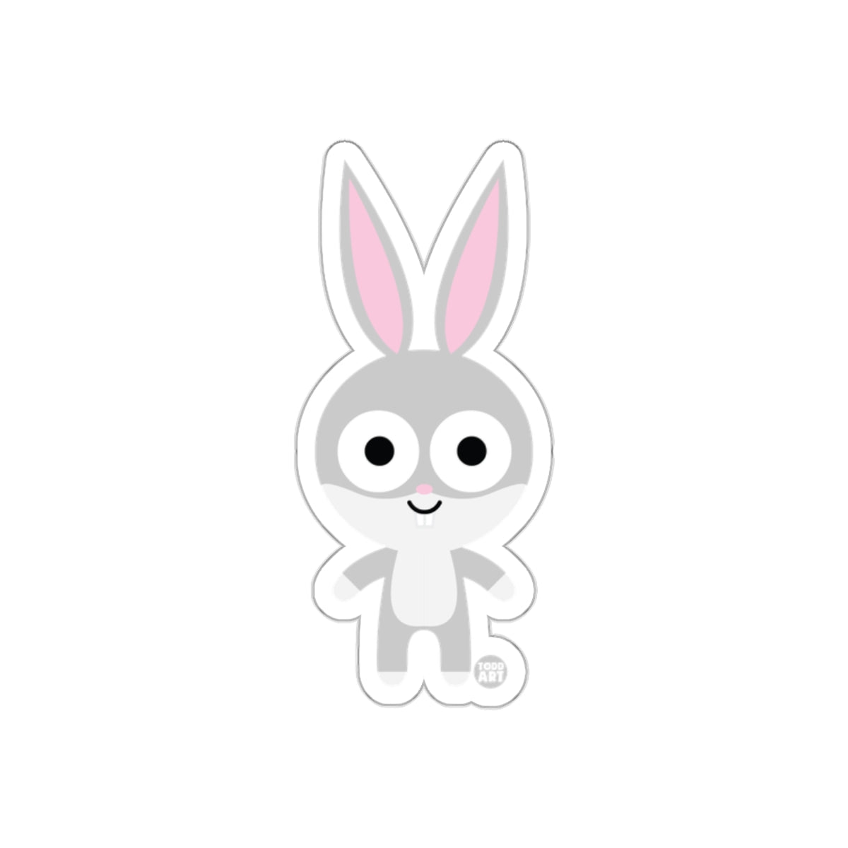 Cute Cartoon Bunny Character Sticker for Decoration