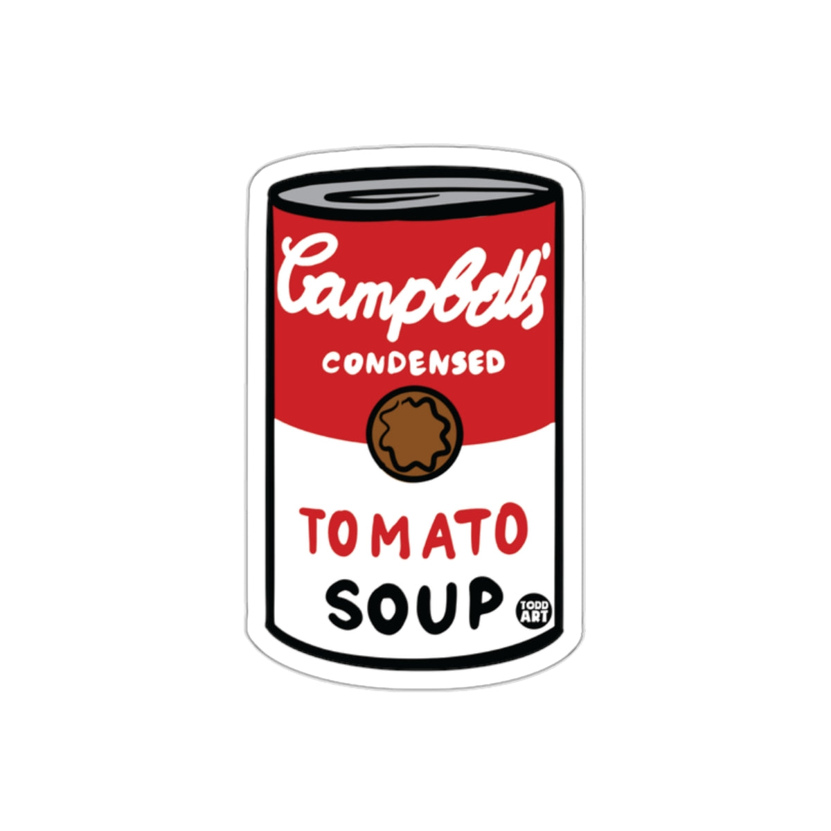 Campbell's Condensed Tomato Soup Can Design Stickers