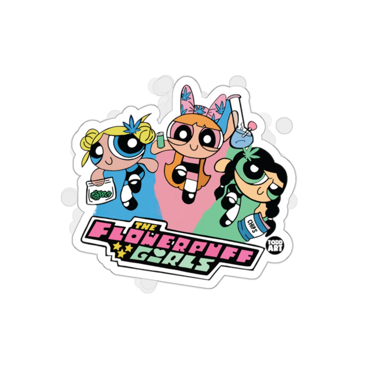 The Powerpuff Girls Todd Art Sticker for Collectors