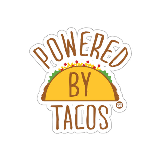Powered by Tacos Graphic Design Sticker