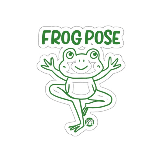 Frog Pose Sticker Todd Art Design Fun Decal
