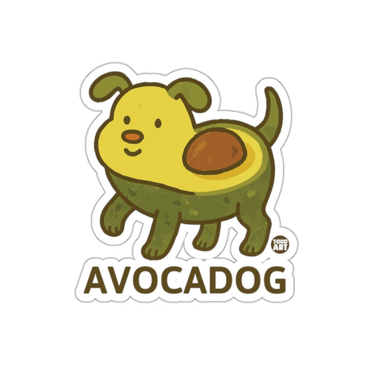 Cute Avocado Dog Sticker by Todd Art Avocadog Decal