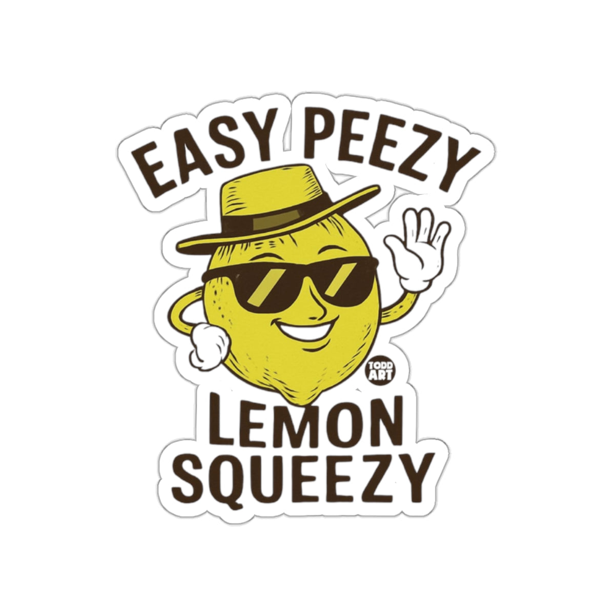 Easy Peezy Lemon Squeezy Sticker Fun Decal