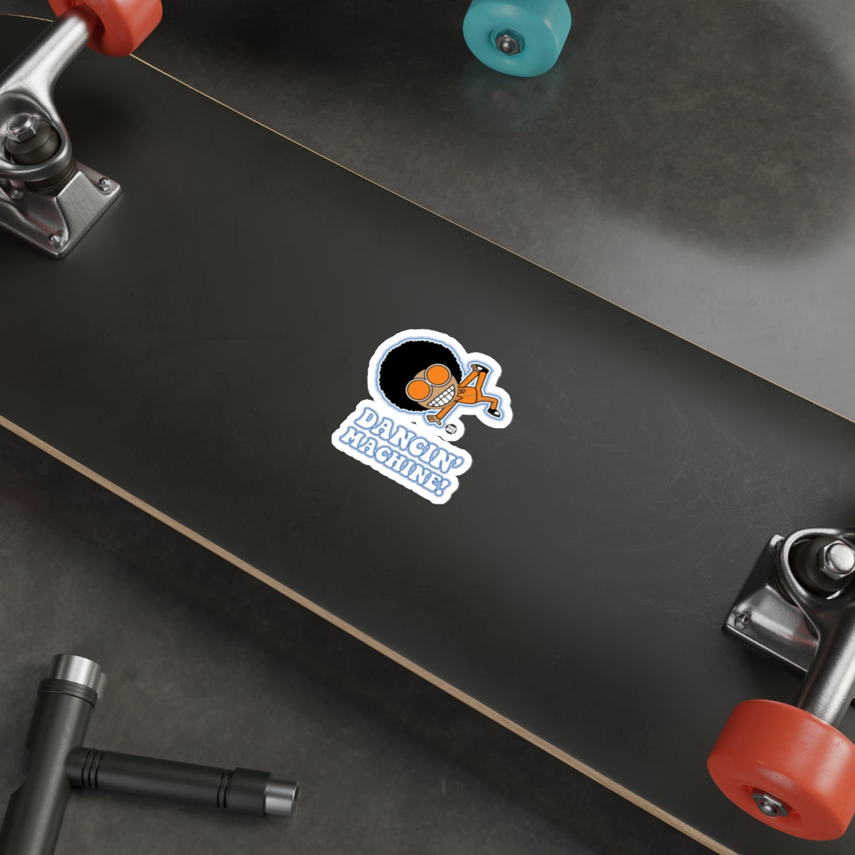 Dancing Machine Sticker for Skateboards or Laptops