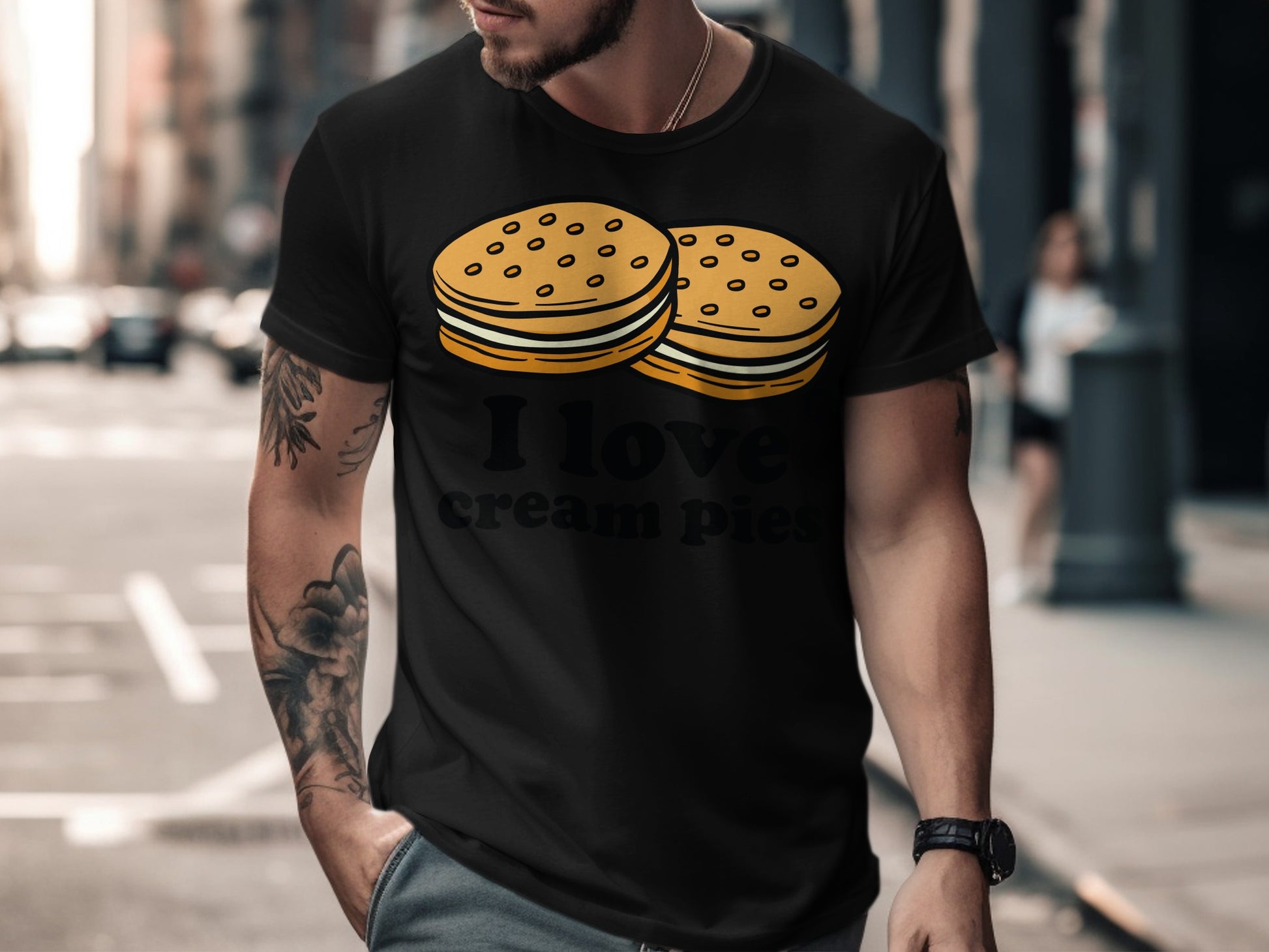 I Love Cream Pies Funny T-shirt for Dessert Lovers