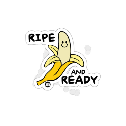 RIPE AND READY Banana Cartoon Sticker product