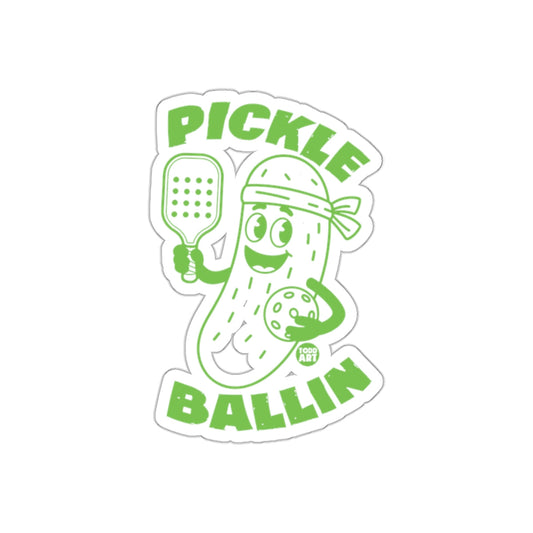Pickle Ballin Pickle Cartoon Todd Art Funny sticker