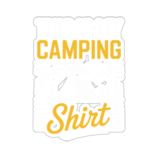 This Is My Camping Shirt Todd Art Design Stickers