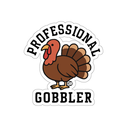Professional Gobbler Turkey Sticker Fun Gift Decor