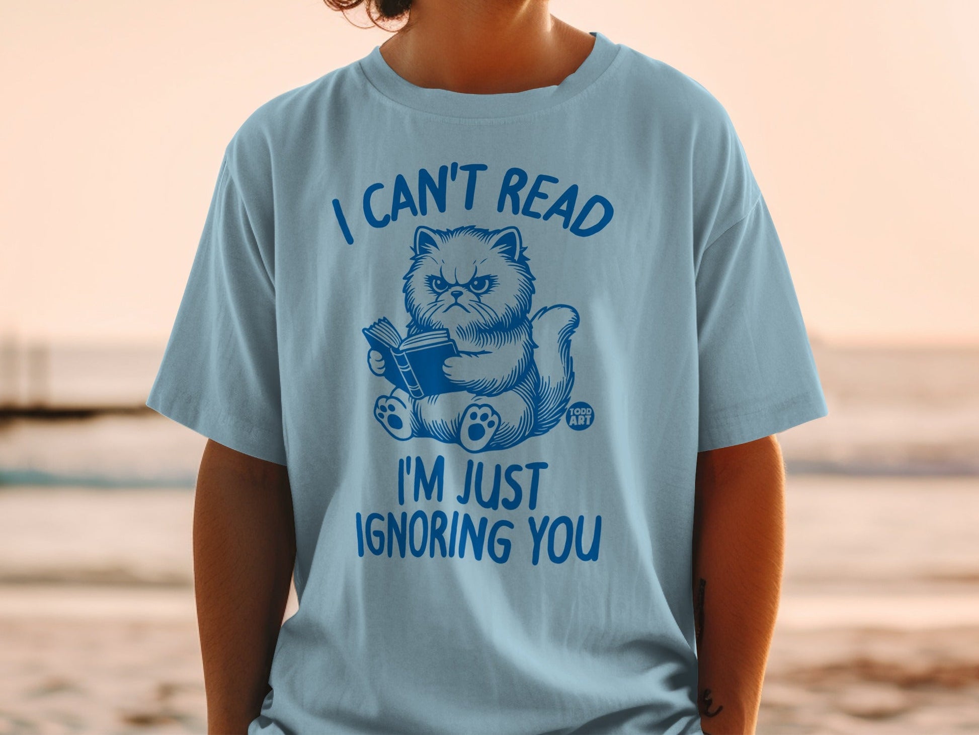 I Can't Read I'm Just Ignoring You Funny T-Shirt