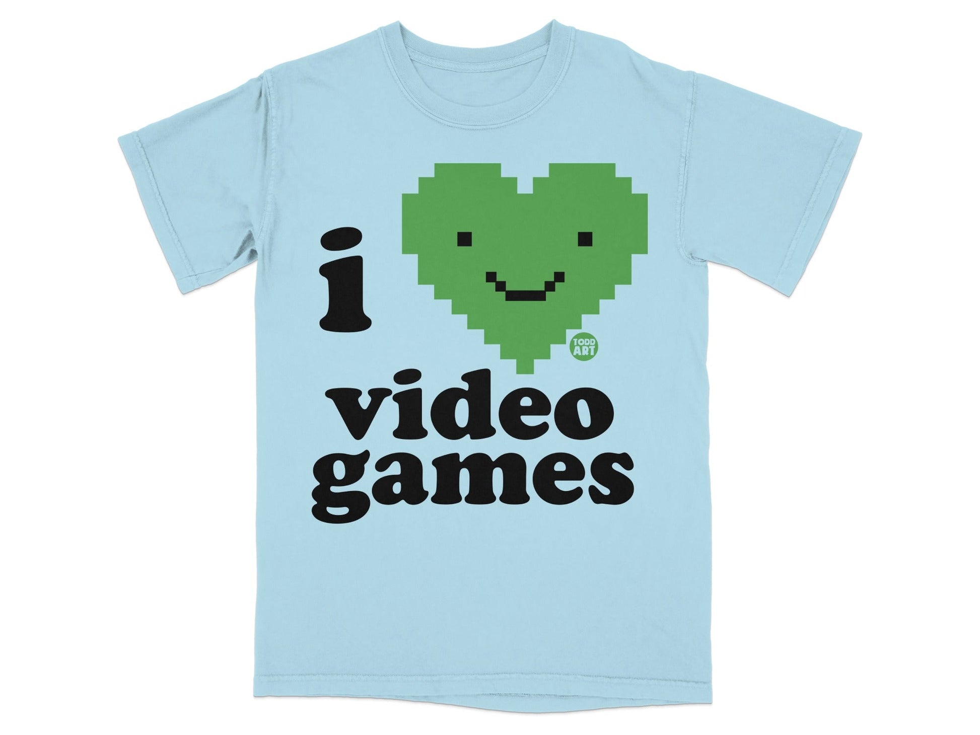 I Love Video Games Heart Graphic T-Shirt