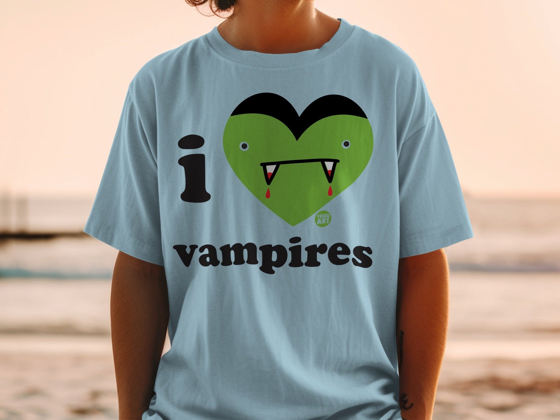 I Love Vampires Graphic T-Shirt for Unique Style