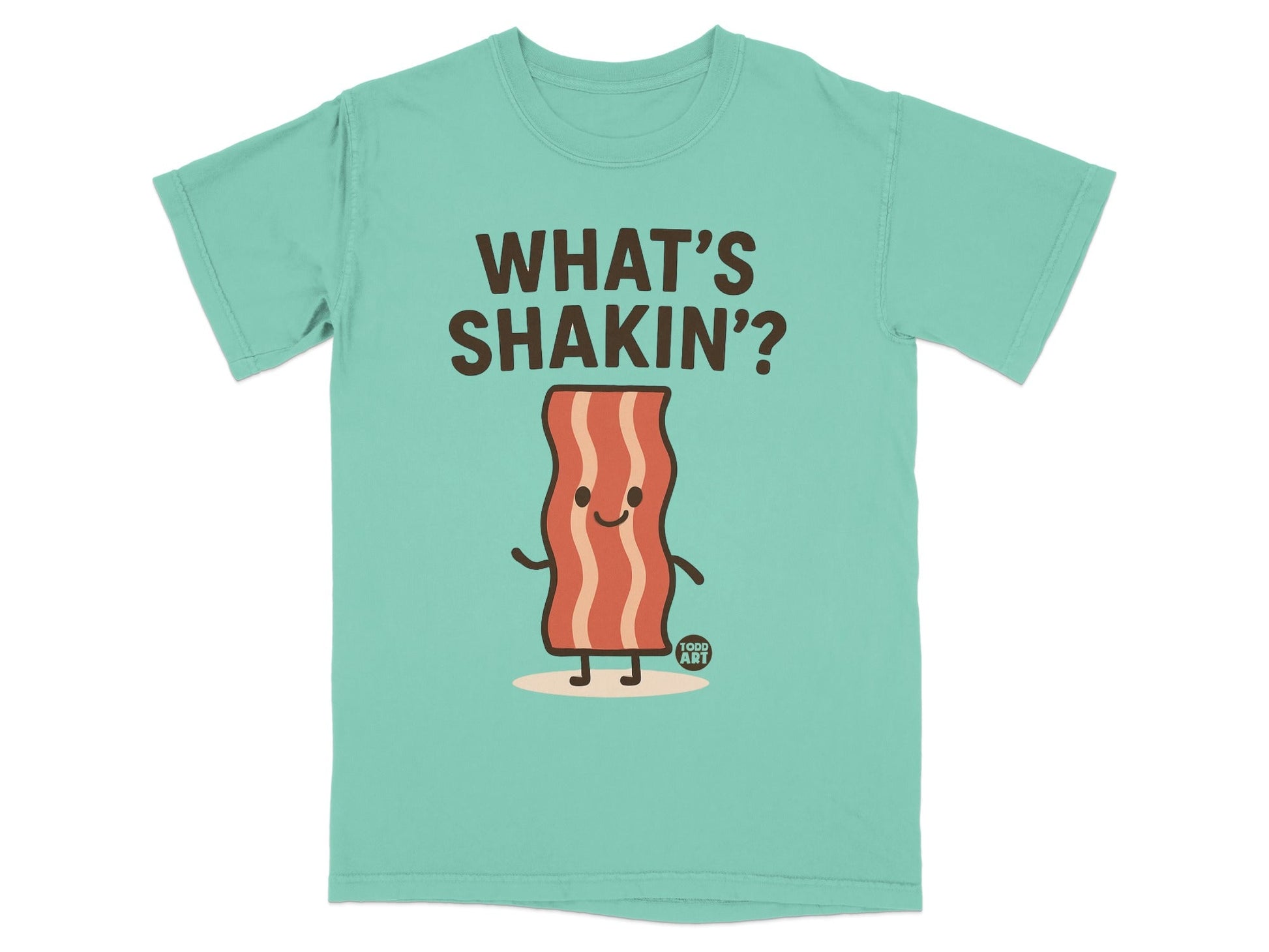 What's Shakin'? Cute Bacon Character T-shirt