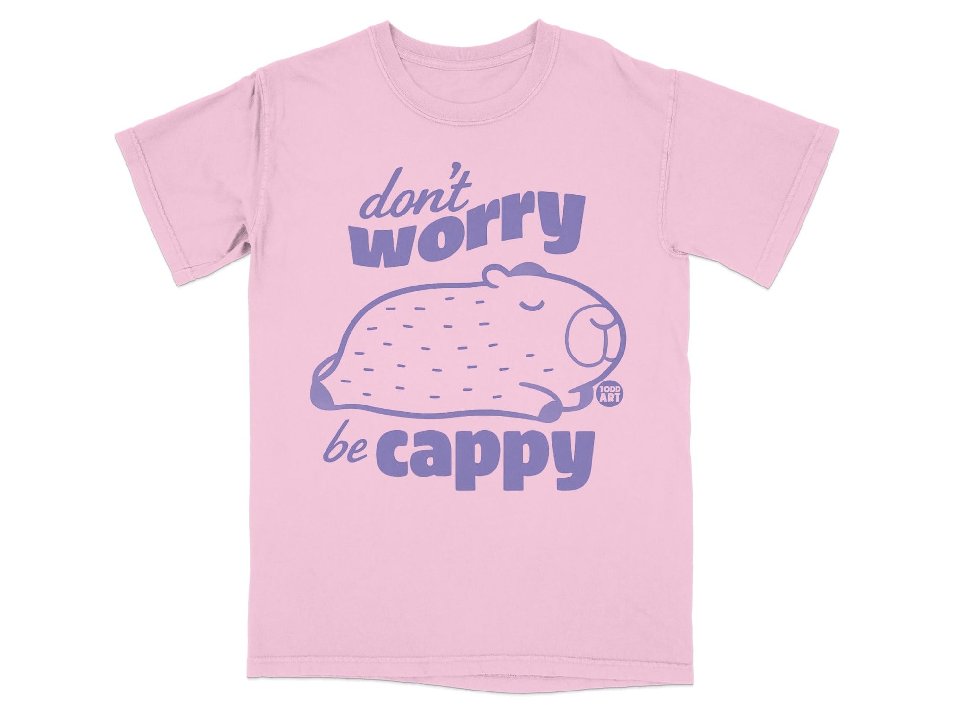 Don't Worry Be Cappy Fun Pink Toddler T-Shirt Product
