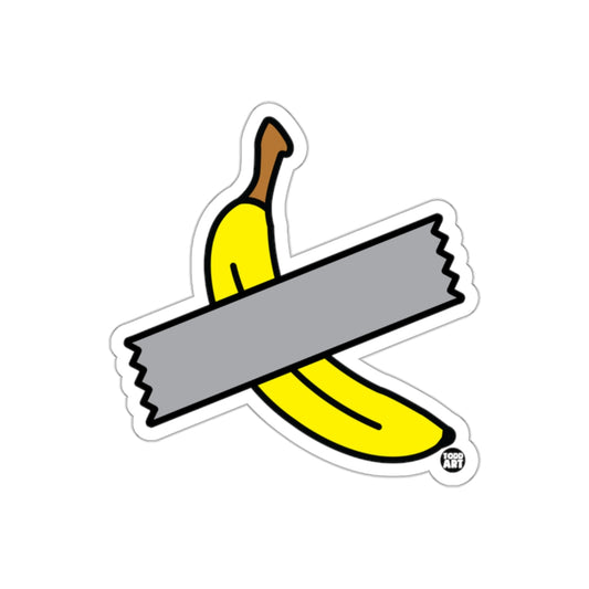 Duct Taped Banana Cartoon Sticker Fun Art Vinyl Decal
