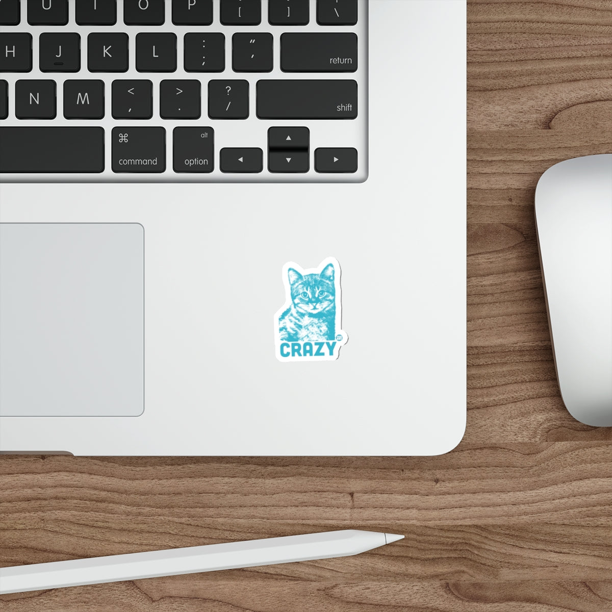 Crazy Cat by Todd Art Graphic Illustration Stickers