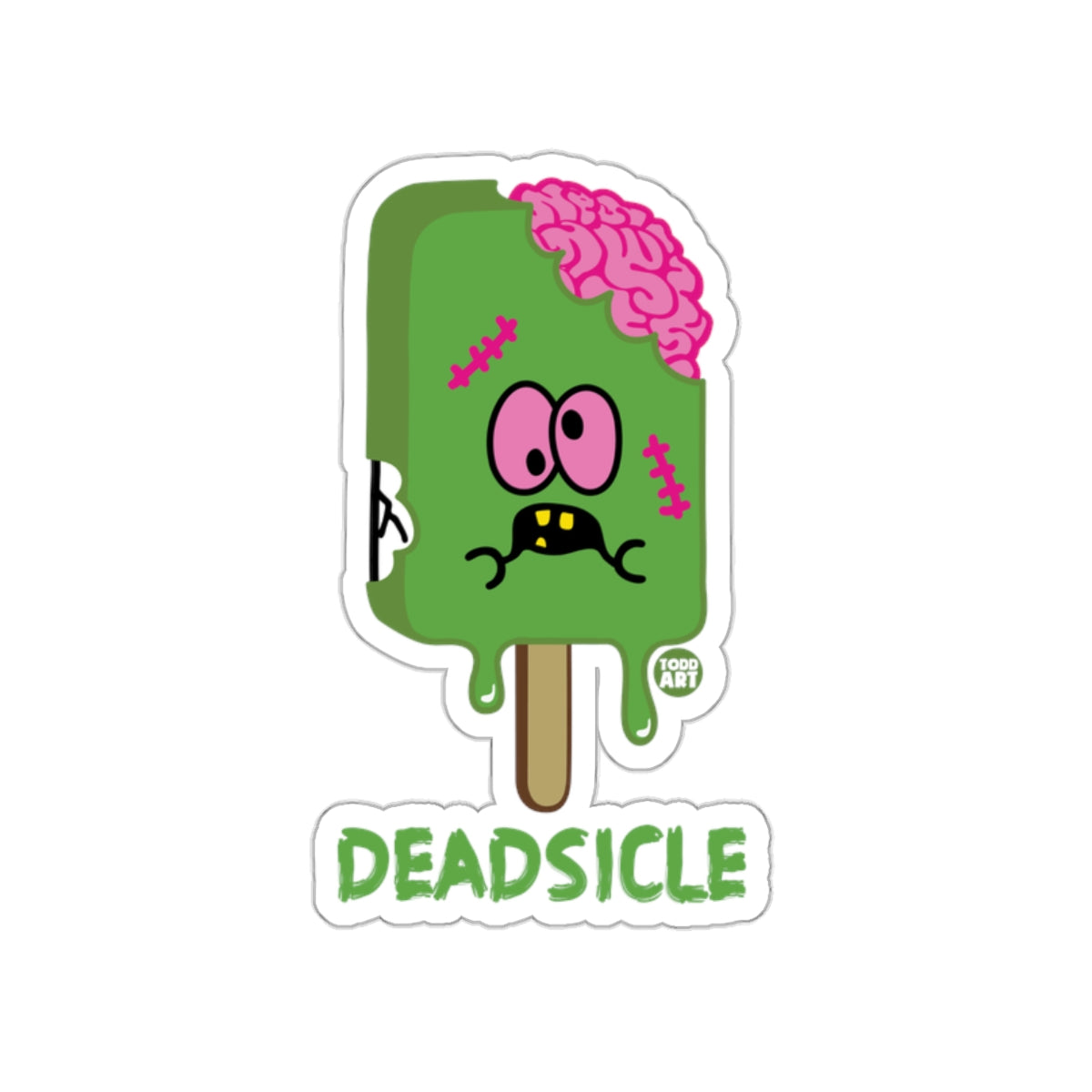 Deadsicle Zombie Ice Cream Funny Sticker Product