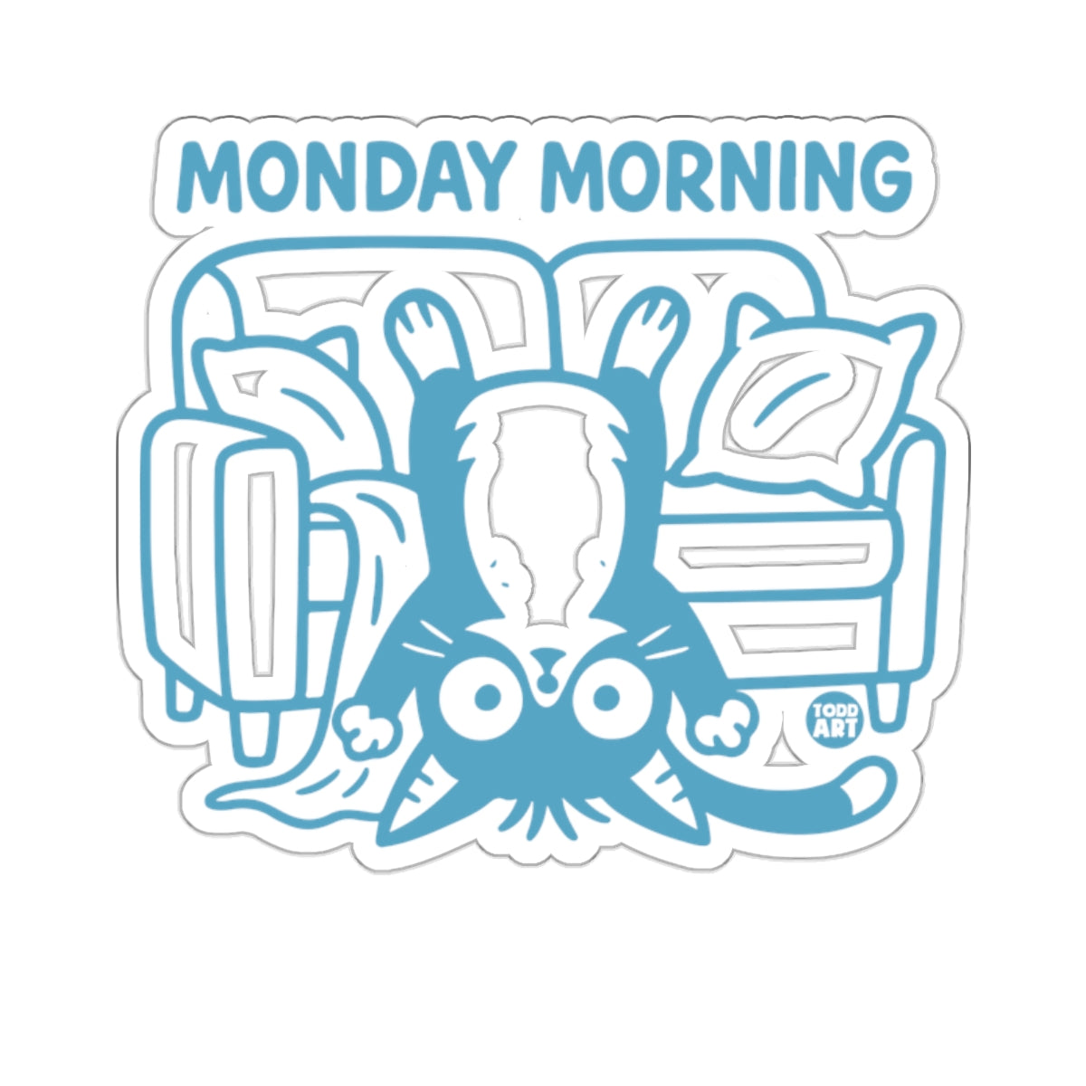 Monday Morning Upside Down Cat Couch 