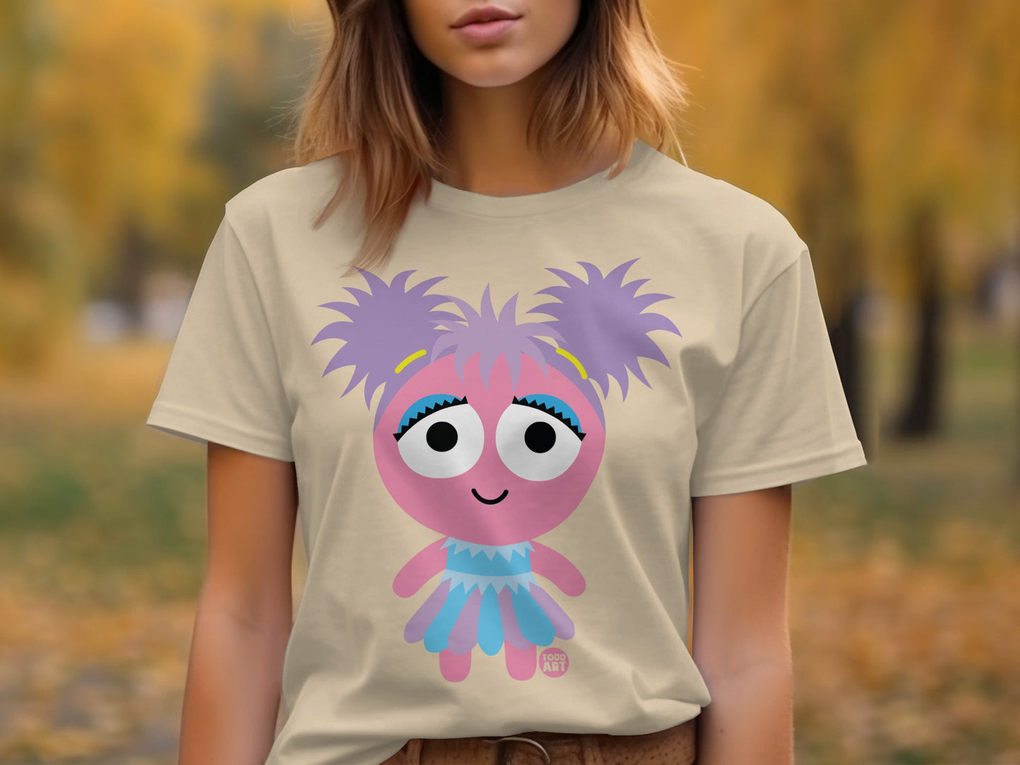 Graphic Tee Featuring Colorful Cartoon Character Design