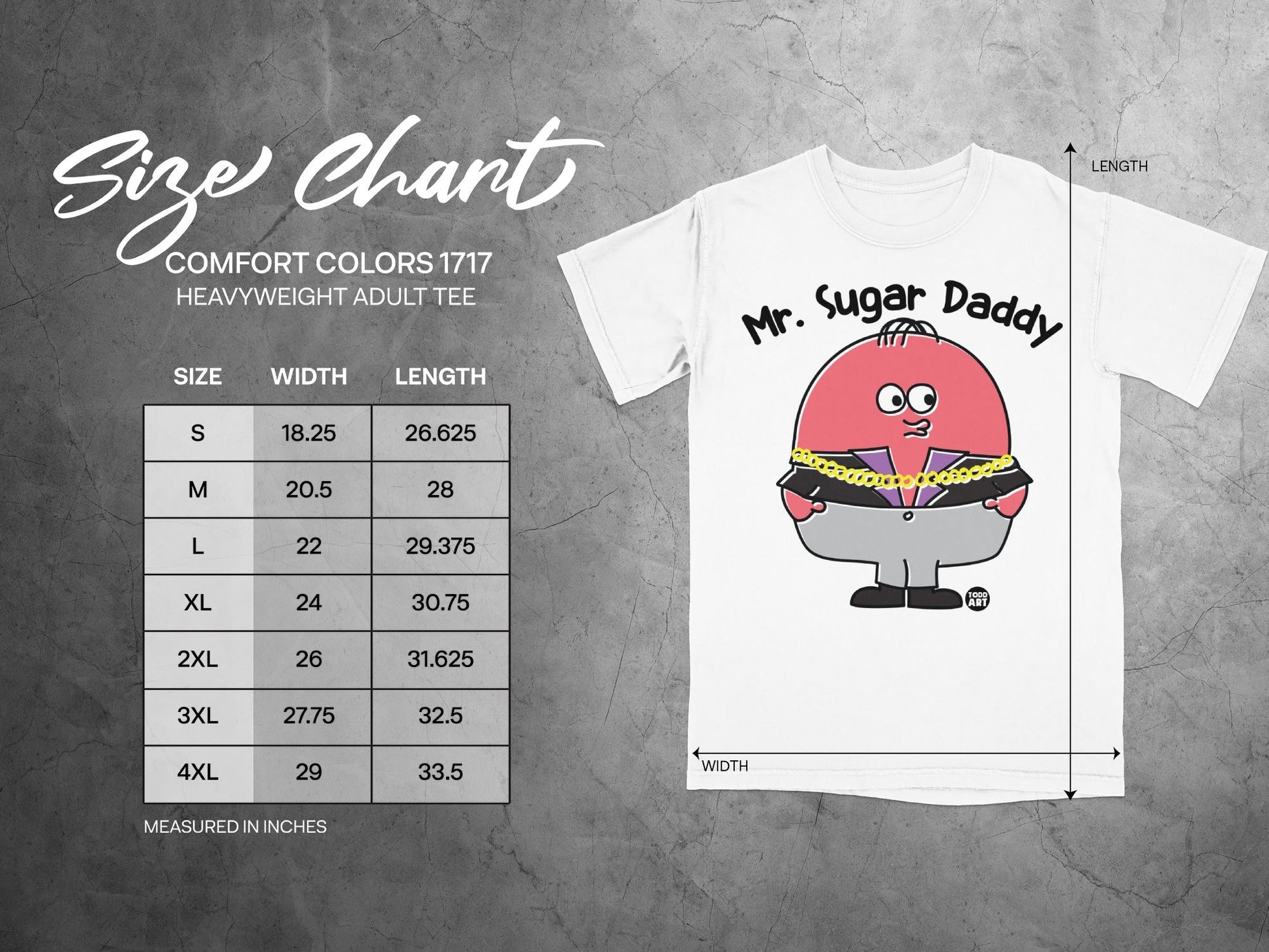 Mr. Sugar Daddy Graphic Comfort Colors 1717 Tee