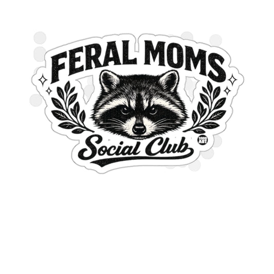 Feral Moms Social Club Raccoon Design 