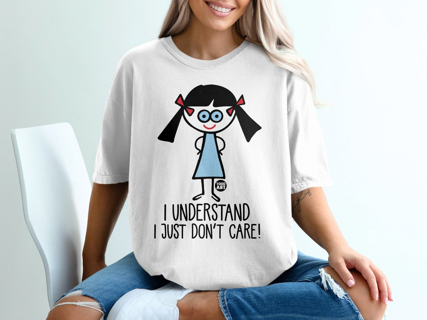 I Understand I Just Don't Care Funny Graphic T-Shirt