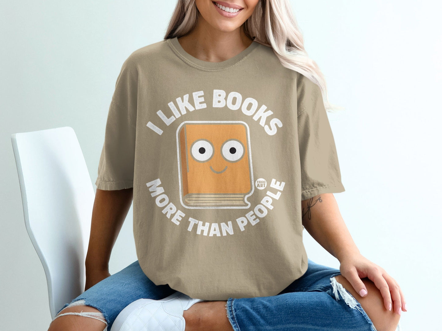 I Like Books More Than People Graphic T-shirt