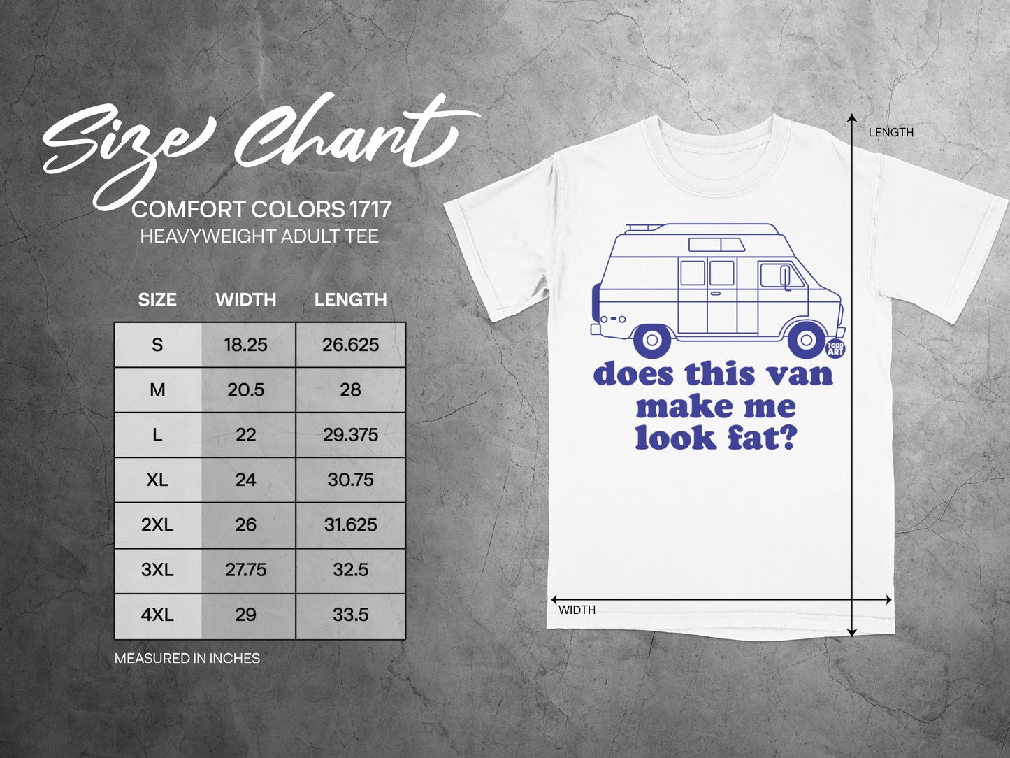 Does This Van Make Me Look Fat Adult Tee