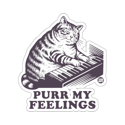 Adorable Cat Playing Piano Purr My Feelings Graphic 