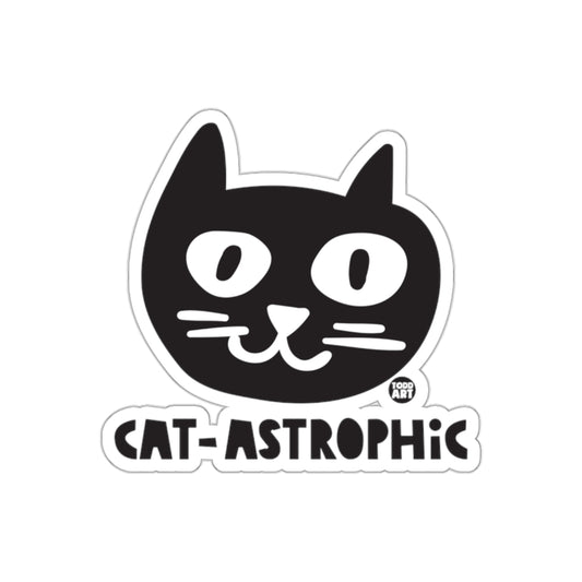 Cat-astrophic Face Design By Todd Art Graphic Stickers