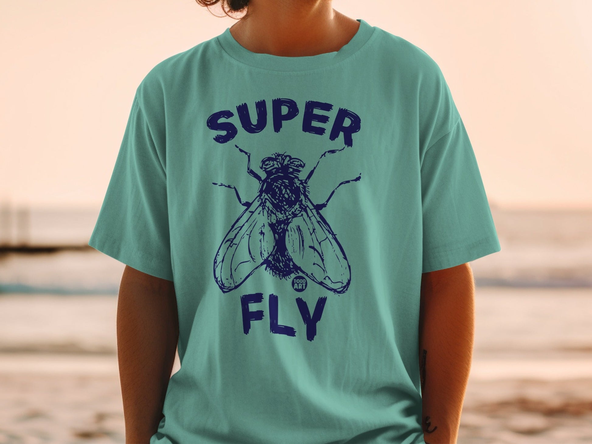 Super Fly Graphic Tee Beachwear Casual Shirt