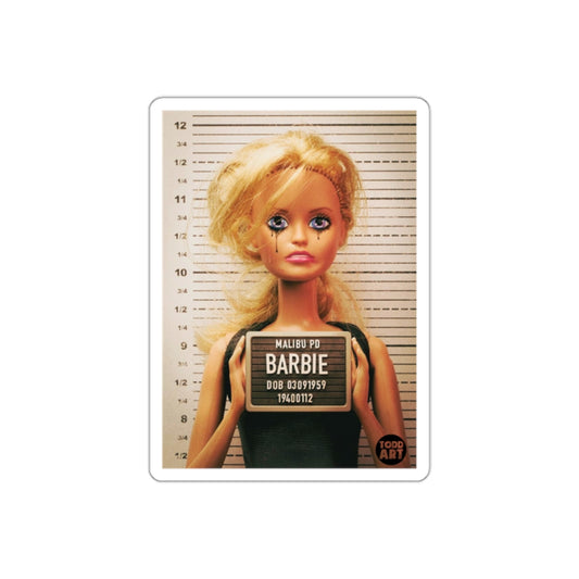 Malibu Barbie Mugshot Stickers