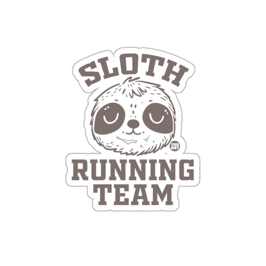 Sloth Running Team Funny Animal Art Design Stickers