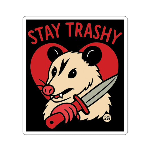 Stay Trashy Opossum Knife Red Heart Graphic product type