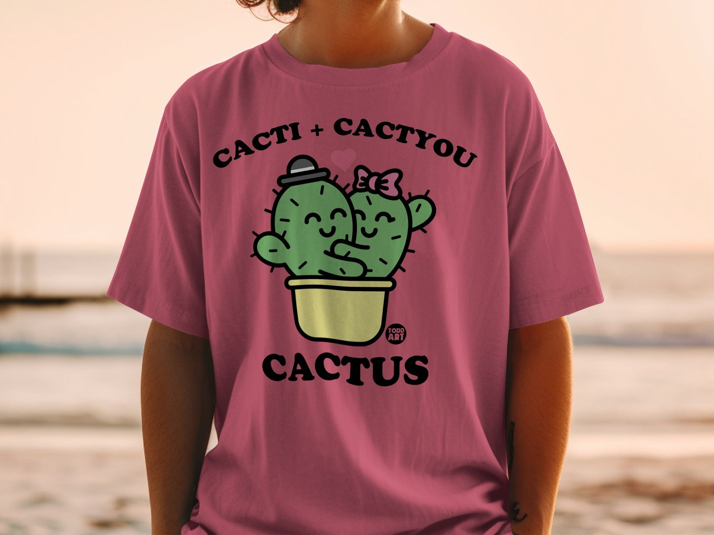 Cacti and Cactyou Cute Love Cactus T-Shirt