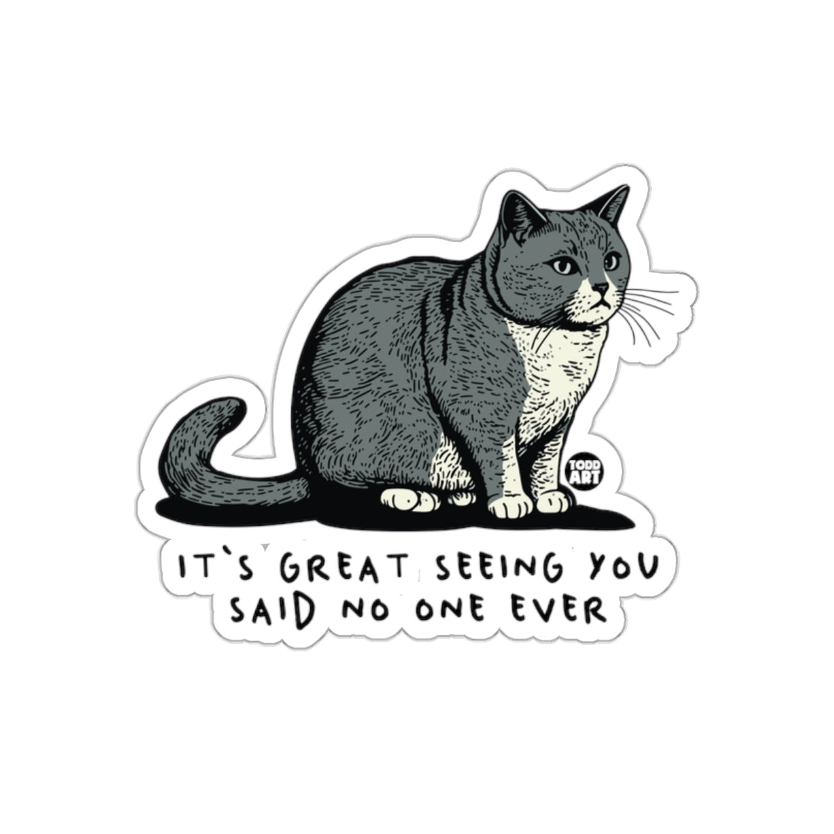 It's Great Seeing You Said No One Ever Sticker